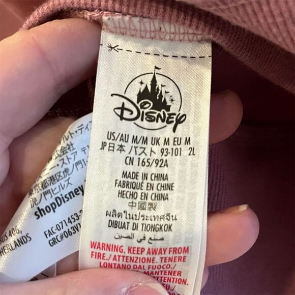 Disney Women's Pink 50th Anniversary Pullover Sweatshirt Size M - Picture 10 of 11